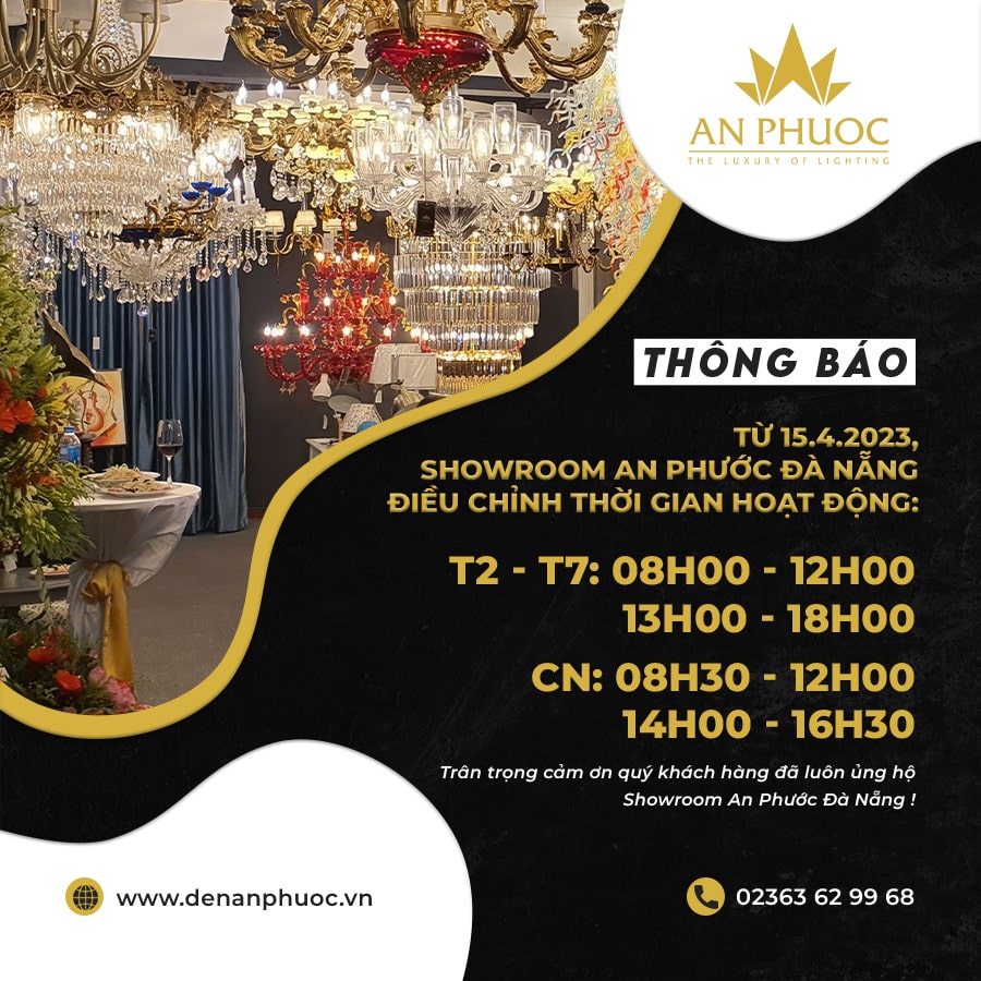 THÔNG BÁO THỜI GIAN ĐÓN TIẾP KHÁCH HÀNG TẠI SHOWROOM AN PHƯỚC ĐÀ NẴNG